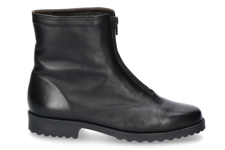 Ankle Boots & Booties Brunate | Brunate Ankle Boots Lined Dany Nappa Nero Zip´