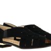 Sandals Brunate | Brunate Sandals Flex Camoscio Elastico Nero