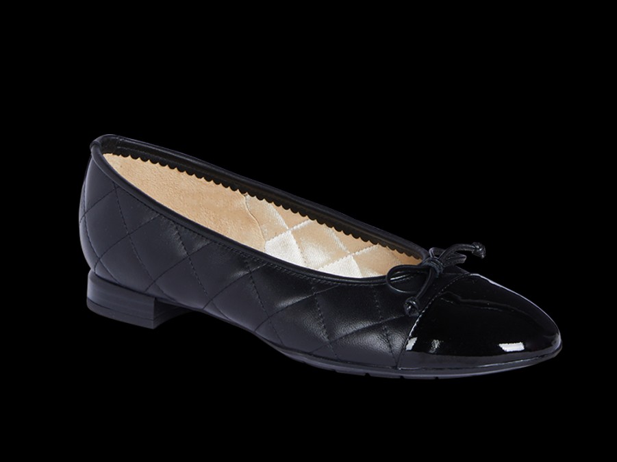 Flats BRUNATE | Quilted Ballerina In Black