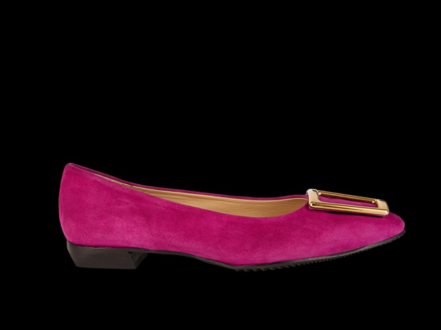 Flats BRUNATE | Ballerina With Golden Accessory