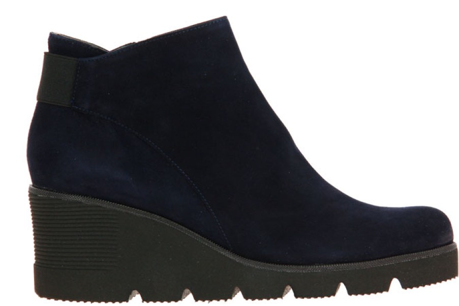 Ankle Boots & Booties Brunate | Brunate Wedge Ankle Boots Neon Camoscio Blu