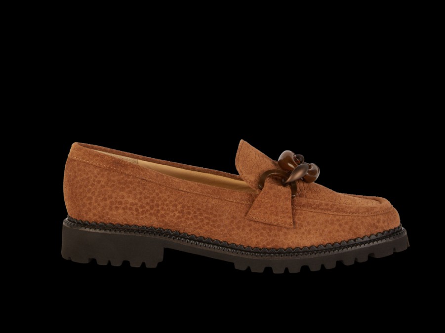 Flats BRUNATE | Loafer With Accessory In Tabac