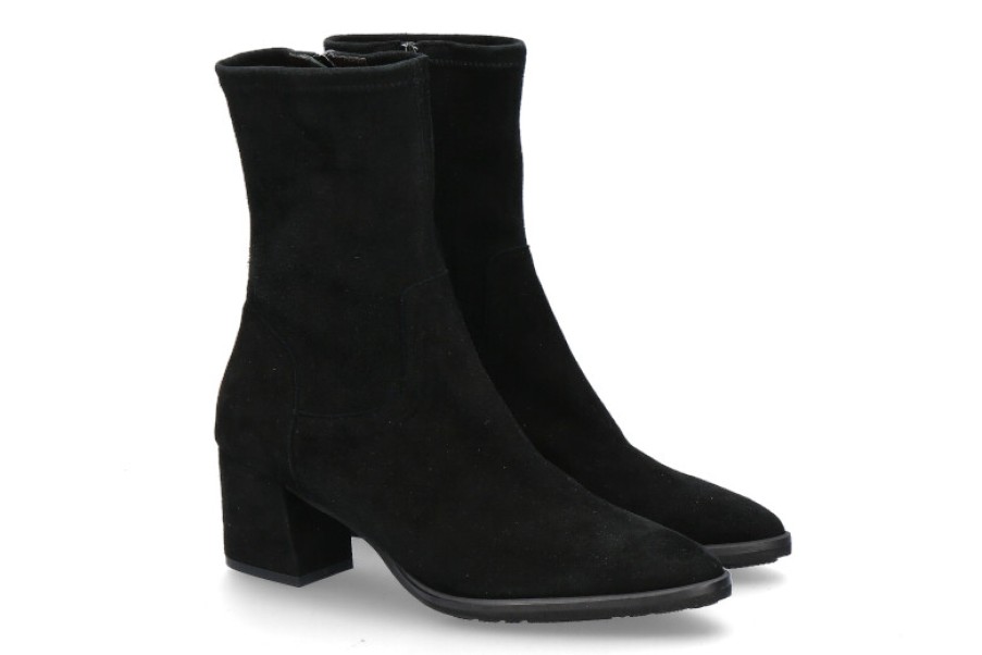 Ankle Boots & Booties Brunate | Brunate Ankle Boots Lindy Camoscio Stretch Nero