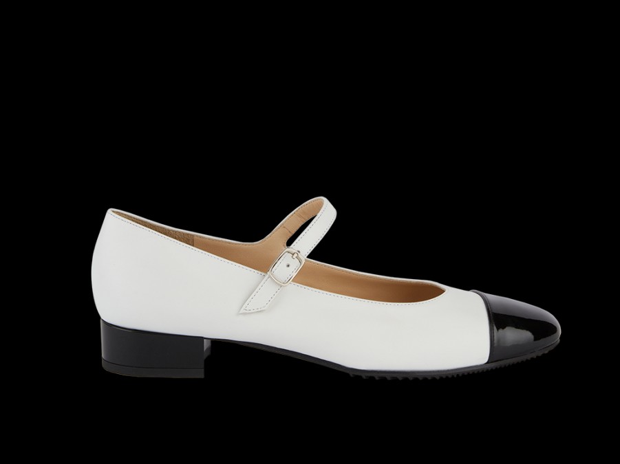 Flats BRUNATE | Mary Jane In Black And White