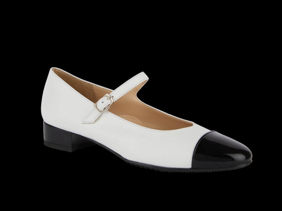 Flats BRUNATE | Mary Jane In Black And White