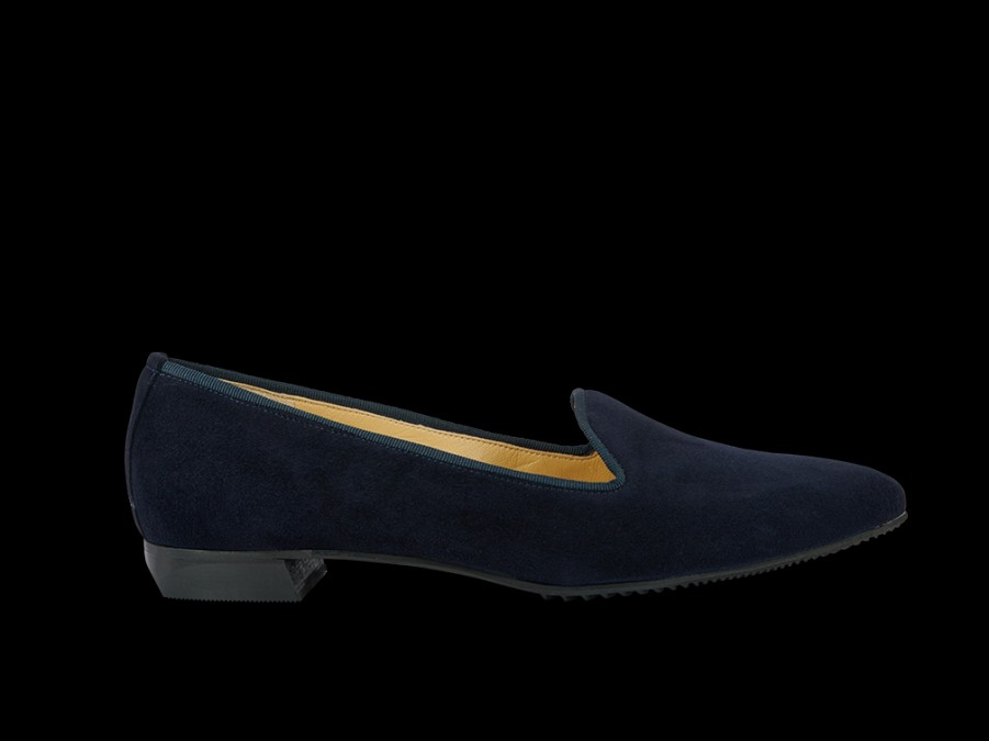 Flats BRUNATE | Pointy Slipper Style Flat In Blue