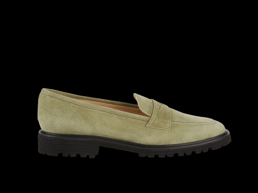 Flats BRUNATE | Sporty Extralight Loafer In Sage Colour