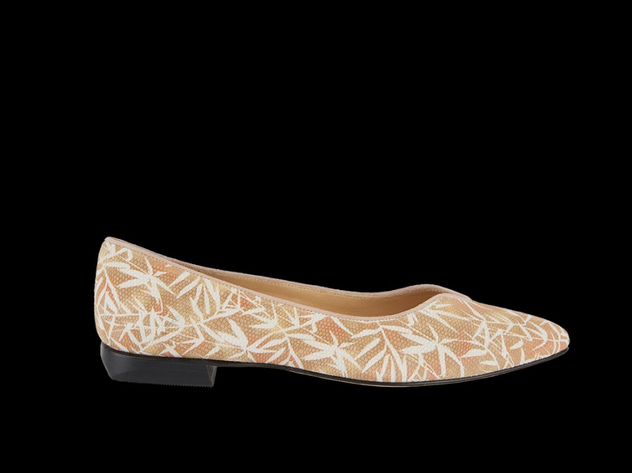 Flats BRUNATE | Timeless Ballerina With Tropical Pattern