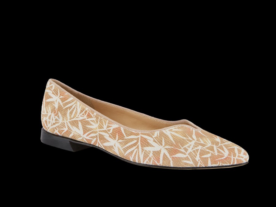 Flats BRUNATE | Timeless Ballerina With Tropical Pattern