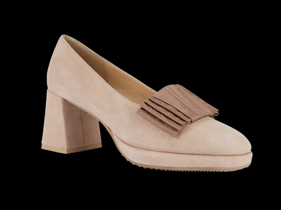 Pumps BRUNATE | Pump With Bow In Light Coloured Suede