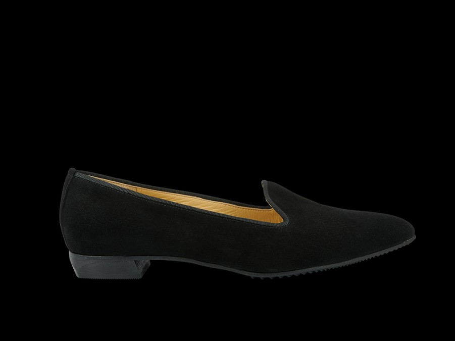 Flats BRUNATE | Pointy Slipper Style Flat In Black