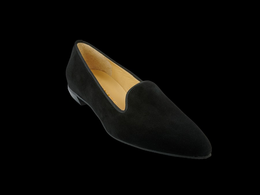 Flats BRUNATE | Pointy Slipper Style Flat In Black